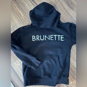 Brunette The Label Black Hoodie Size S/M